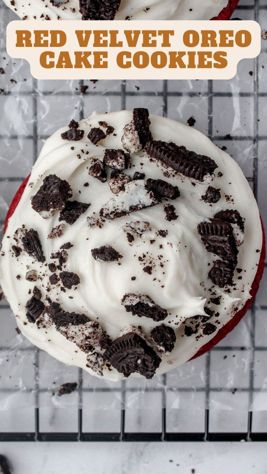 Red Velvet Oreo Cake Cookies 9am Chef