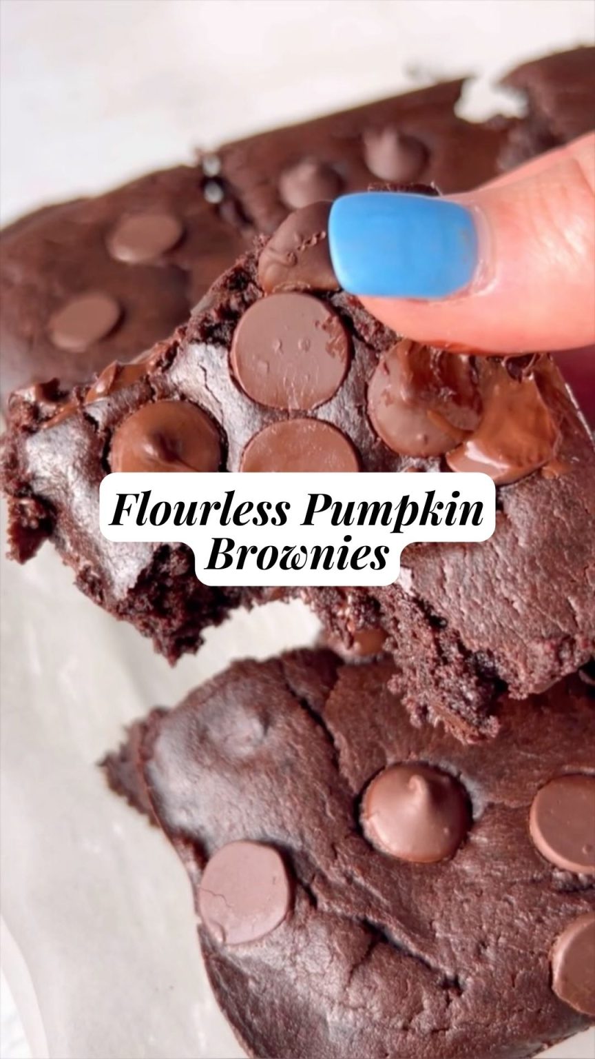 Flourless Pumpkin Brownies 9am Chef