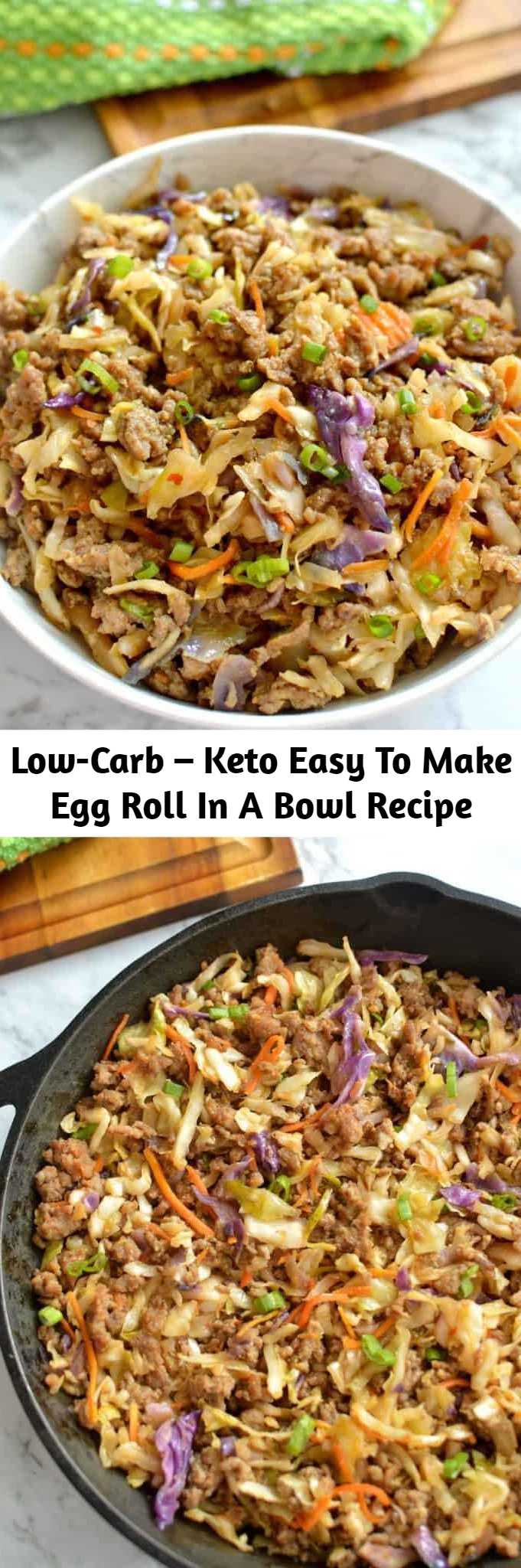 Low-Carb – Keto Easy To Make Egg Roll In A Bowl Recipe – 9am Chef