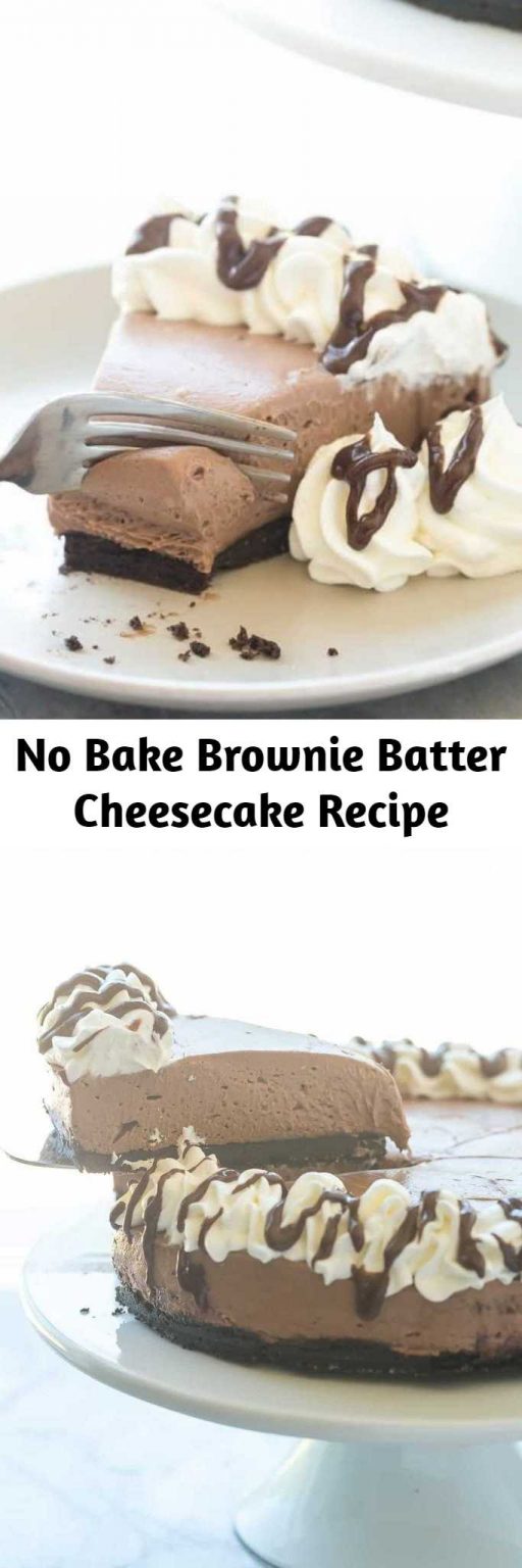 No Bake Brownie Batter Cheesecake Recipe 9am Chef