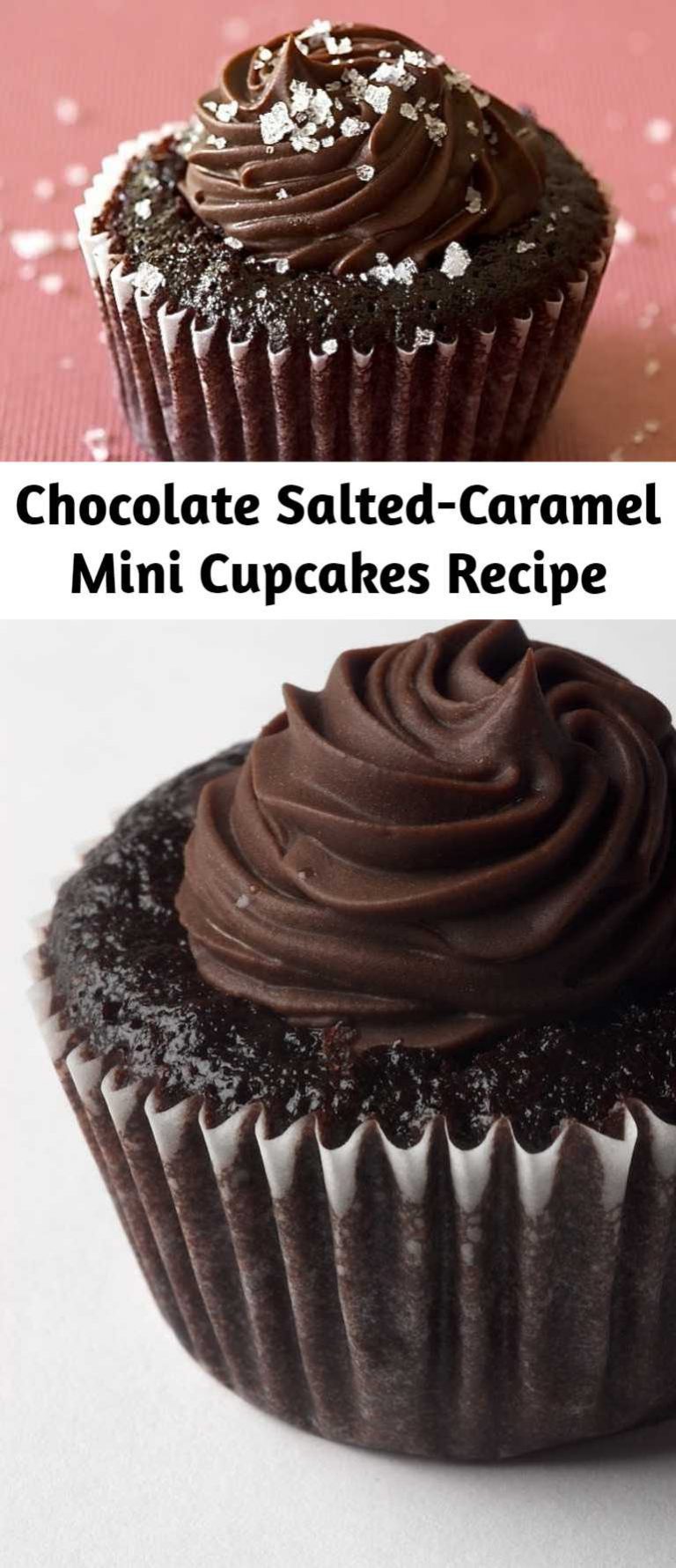 Chocolate SaltedCaramel Mini Cupcakes Recipe 9am Chef