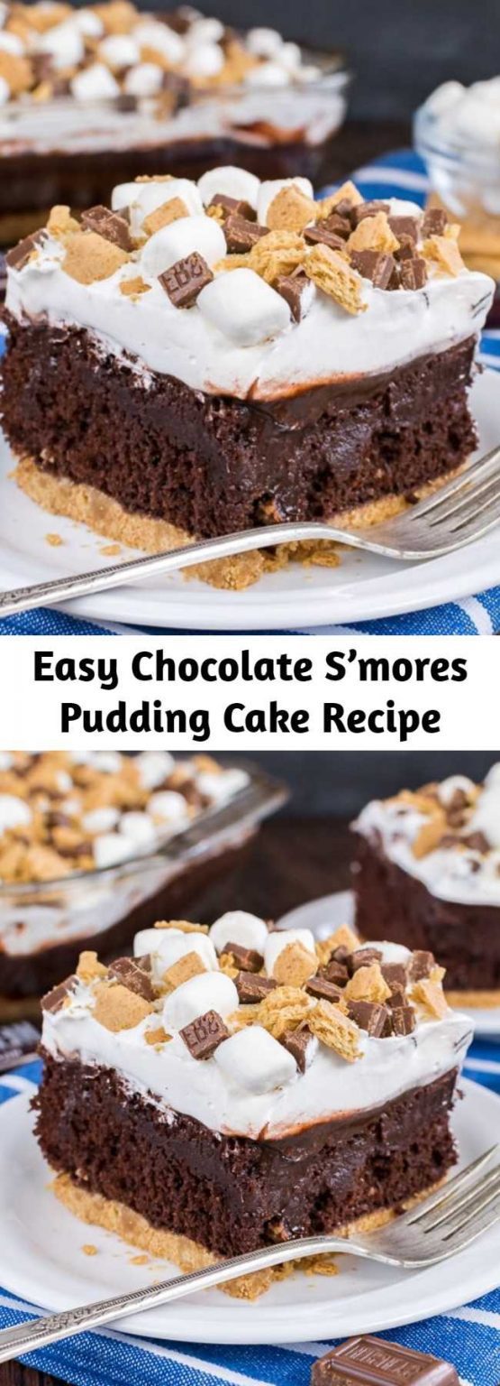 Easy Chocolate S’mores Pudding Cake Recipe – Mom Secret Ingrediets