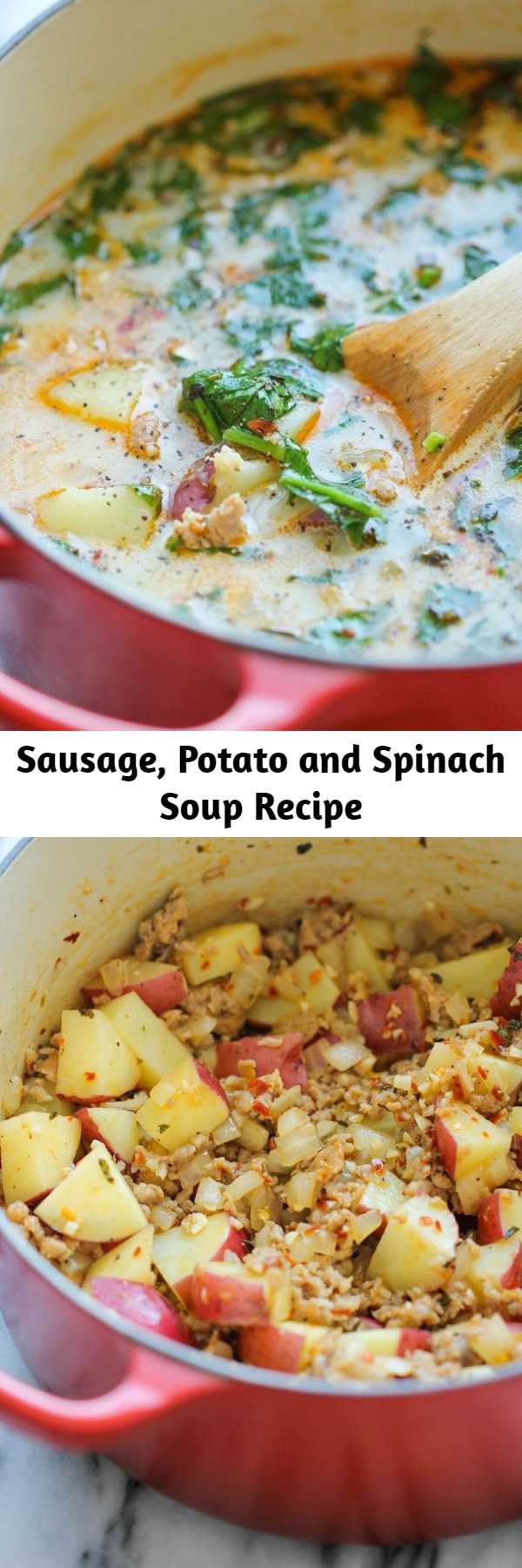 Sausage, Potato and Spinach Soup Recipe