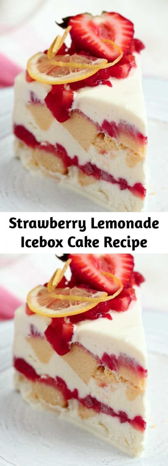 Strawberry Lemonade Icebox Cake Recipe 9am Chef