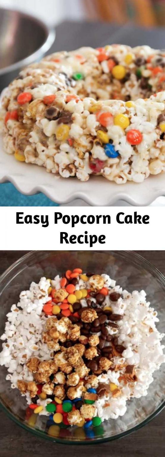Easy Popcorn Cake Recipe 9am Chef