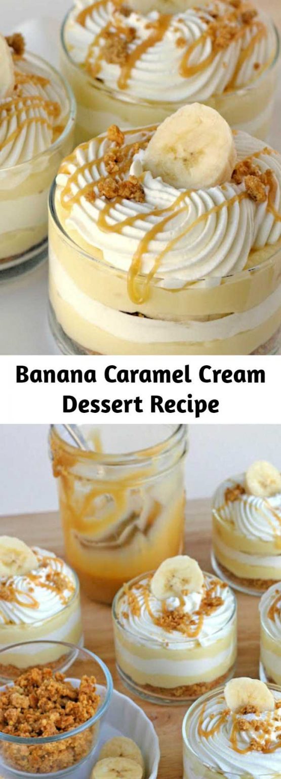 Banana Caramel Cream Dessert Recipe – 9am Chef