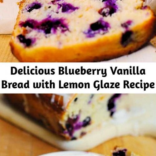 This delicious blueberry lemon bread with lemon glaze is a perfect breakfast, brunch, snack. Simple recipe, beautiful cake, what more can you ask for?! Lemon zest, freshly squeezed lemon juice, blueberries, vanilla - so many Summer flavors!