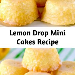 Lemon Drop Mini Cakes Recipe These mini Lemon Drops are a perfect treat for lemon fans. Tiny lemon cakes are drenched in a mouthwatering lemon glaze making them delicious and addicting.