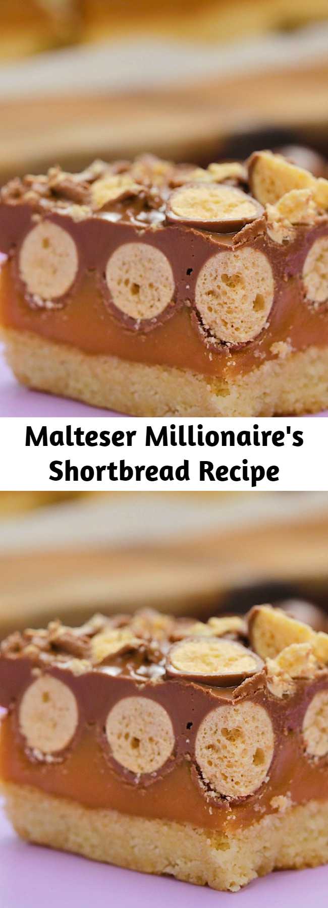 To all the Malteser fan out there, this is a next level Malteser Millionaire Shortbread!