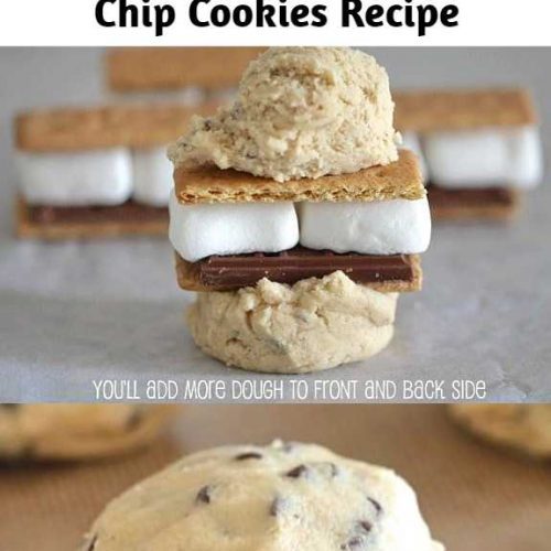 This is one of my very favorites, it’s an inside out gooey s’mores wrapped in butter crisp chocolate chip cookie dough. If that doesn’t sound to die for, I don’t know what does. Hope you’ll enjoy taking a peek at my “S’mores Stuffed Chocolate Chip Cookies!”