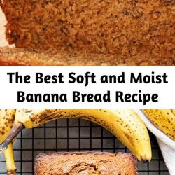 The Best Soft and Moist Banana Bread Recipe Best Banana Bread Recipe is so easy to make and super soft and moist! The very best way to use up overripe bananas this bread is tender and packed full of flavor!