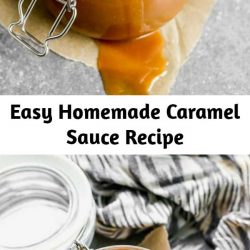 Easy and delicious Homemade Caramel Sauce made with pantry ingredients, that only takes 10 minutes to make.