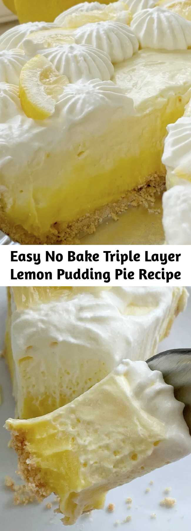 Easy No Bake Triple Layer Lemon Pudding Pie Recipe – Page 2 – 9am Chef