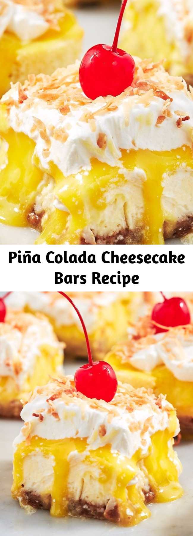 The pineapple curd on these bars is TOO good. One bite will transport you to the beach, piña colada in hand. 😎