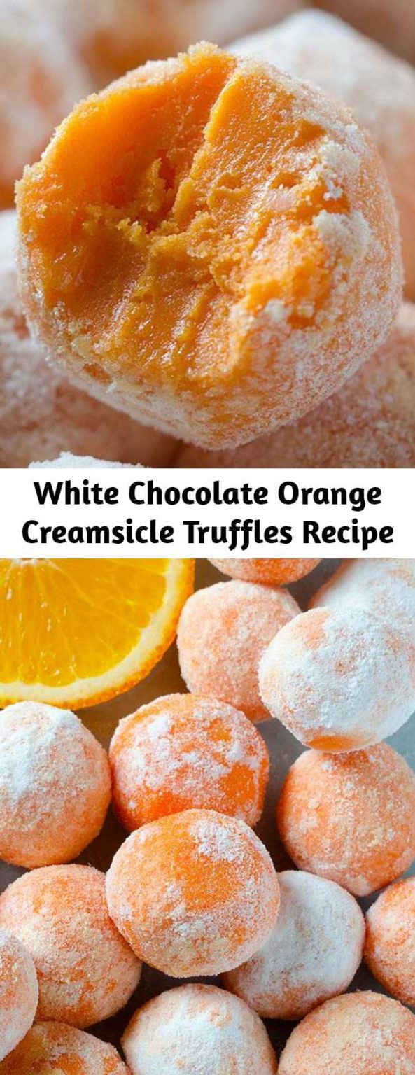 White Chocolate Orange Creamsicle Truffles Recipe 9am Chef