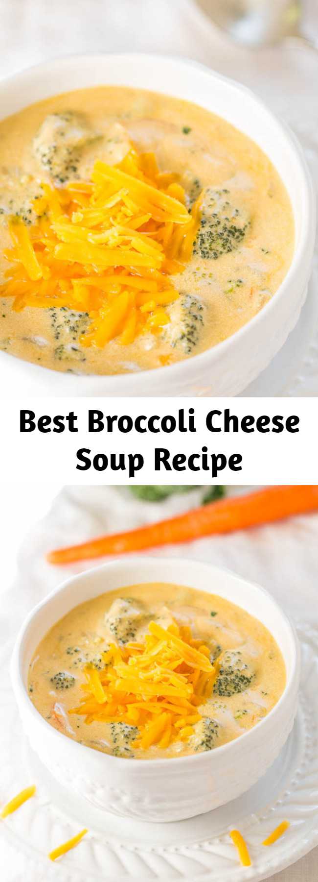 The Best Broccoli Cheese Soup Recipe (Better-Than-Panera Copycat. This is the best broccoli cheese soup. Not only that, it’s some of the best soup I’ve ever tasted, period. If you like Panera’s broccoli cheddar soup, this blows the pants off it. It’s an easy soup to make and is ready in 1 hour. You’ll be rewarded with the best, creamiest, richest, and most amazing soup.