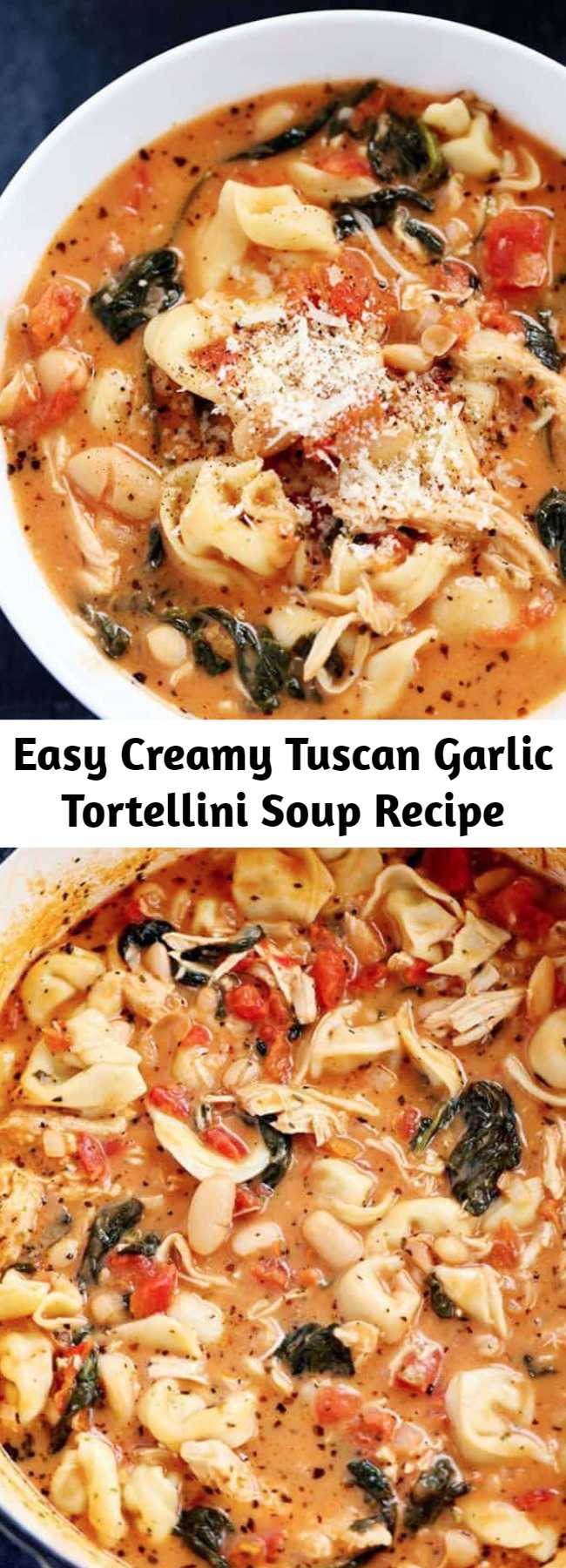 Easy Creamy Tuscan Garlic Tortellini Soup Recipe – Mom Secret Ingrediets