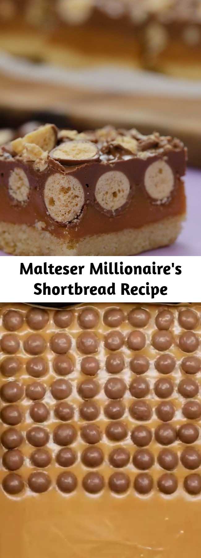Malteser Millionaire's Shortbread Recipe - To all the Malteser fan out there, this is a next level Malteser Millionaire Shortbread!
