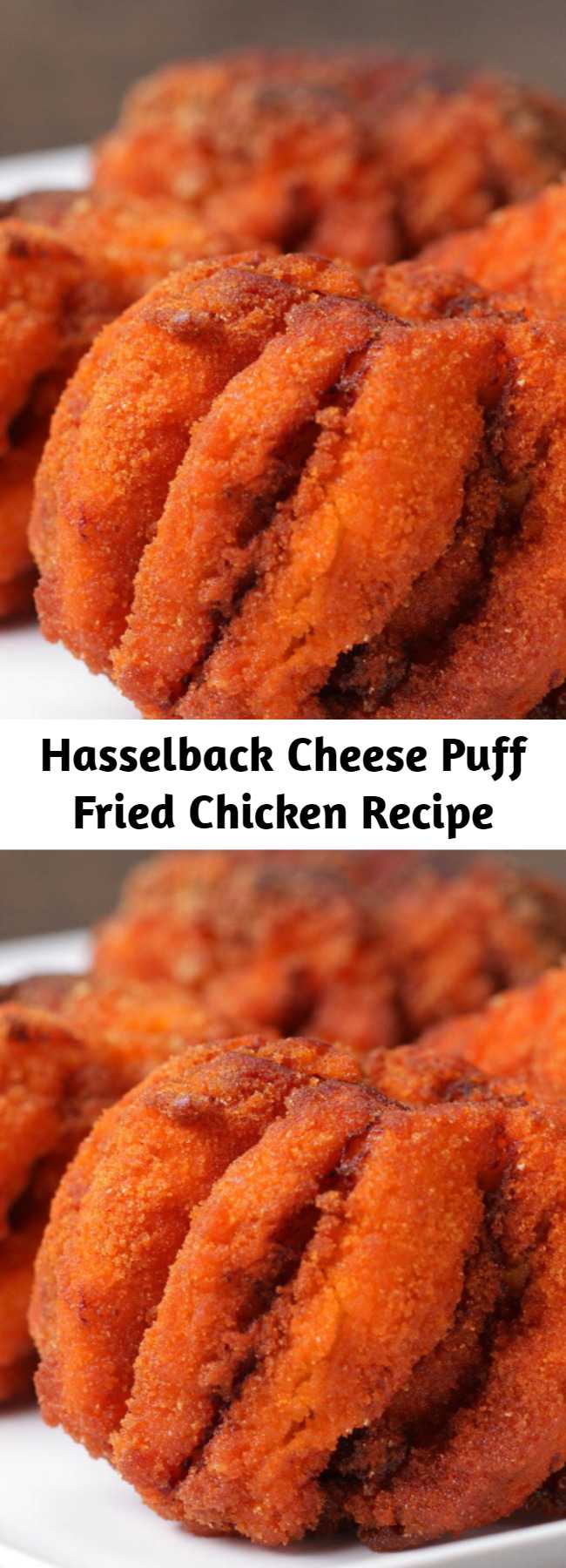 Hasselback Cheese Puff Fried Chicken Recipe
