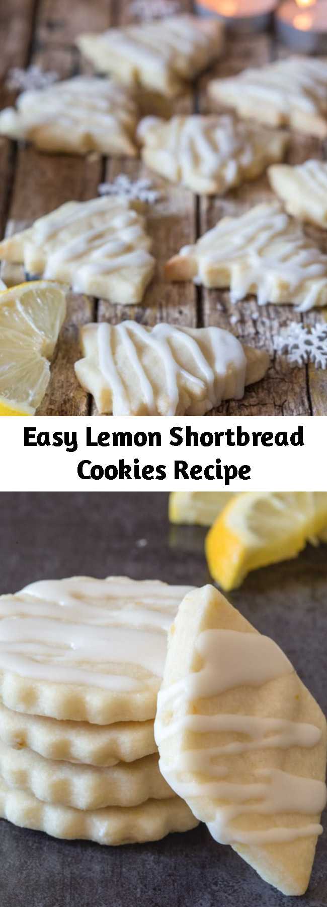 Easy Lemon Shortbread Cookies Recipe - Shortbread Cookies are a must and these Lemon Shortbread are the perfect Lemon Lovers melt in your mouth Cookie.