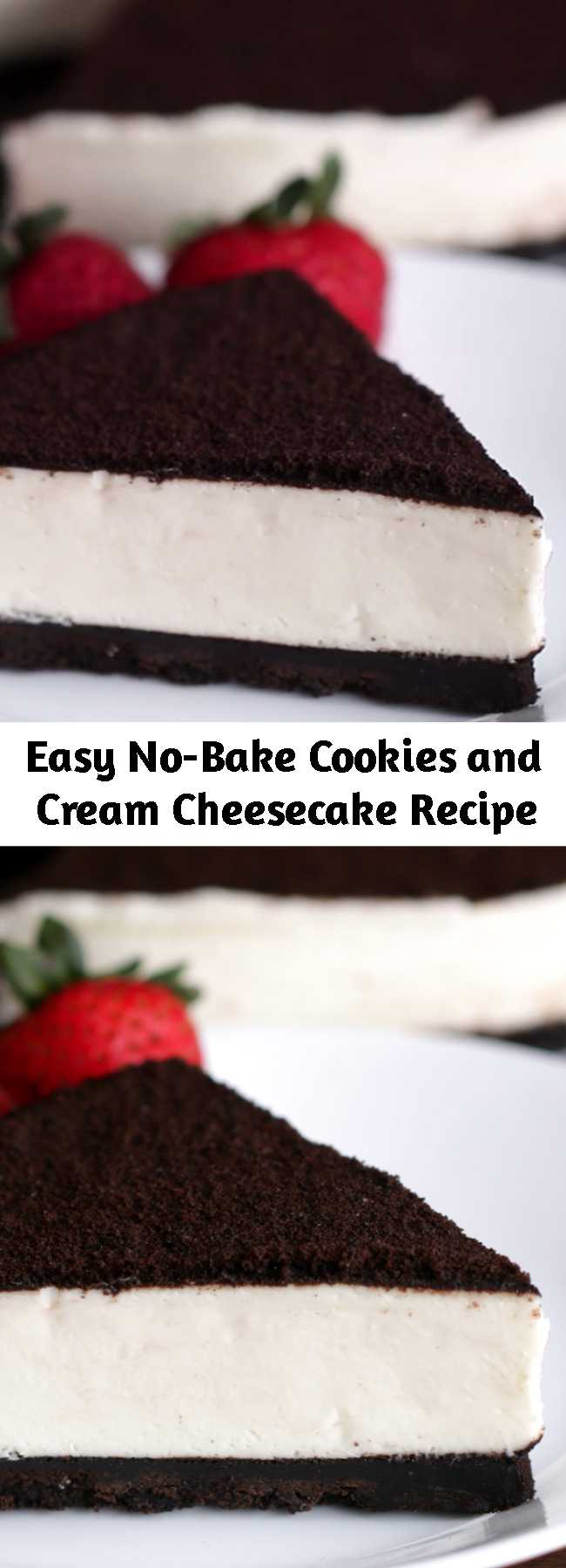 Easy No-Bake Cookies and Cream Cheesecake Recipe