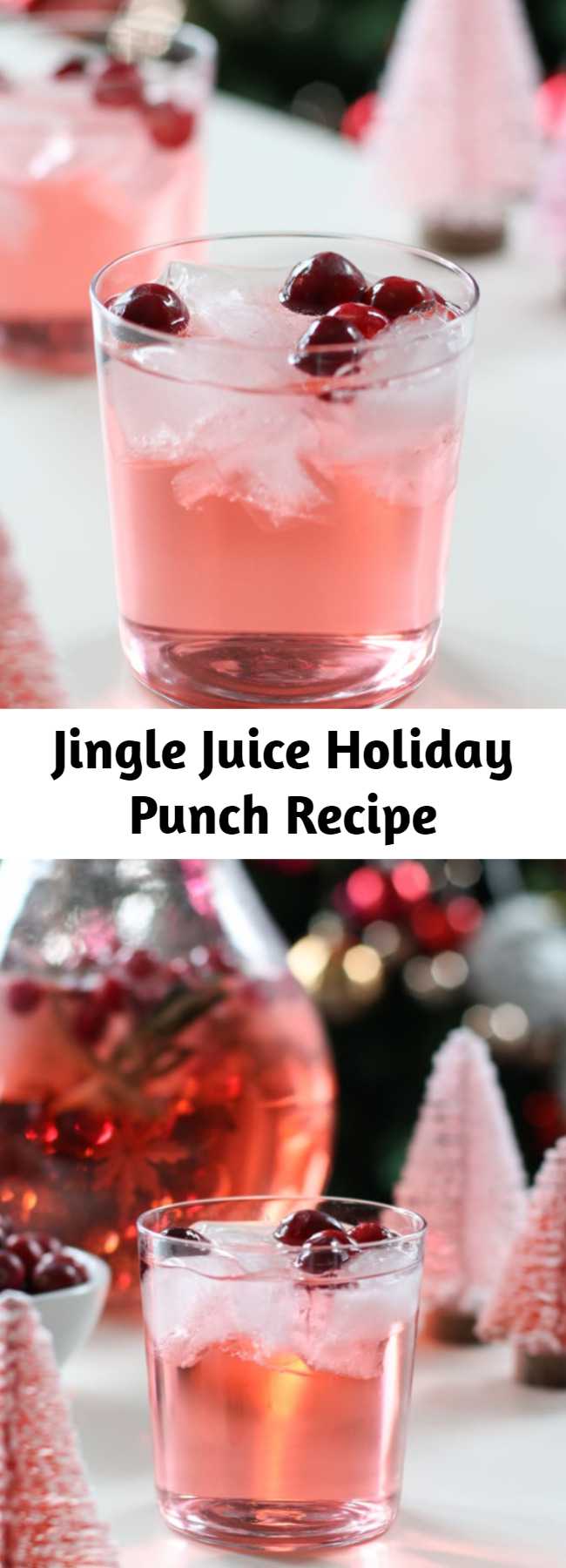 Jingle Juice Holiday Punch Recipe - This Jingle Juice Holiday Punch recipe is simple, delicious, and beautiful! You only need three ingredients to craft this delicious holiday punch recipe everyone will love!