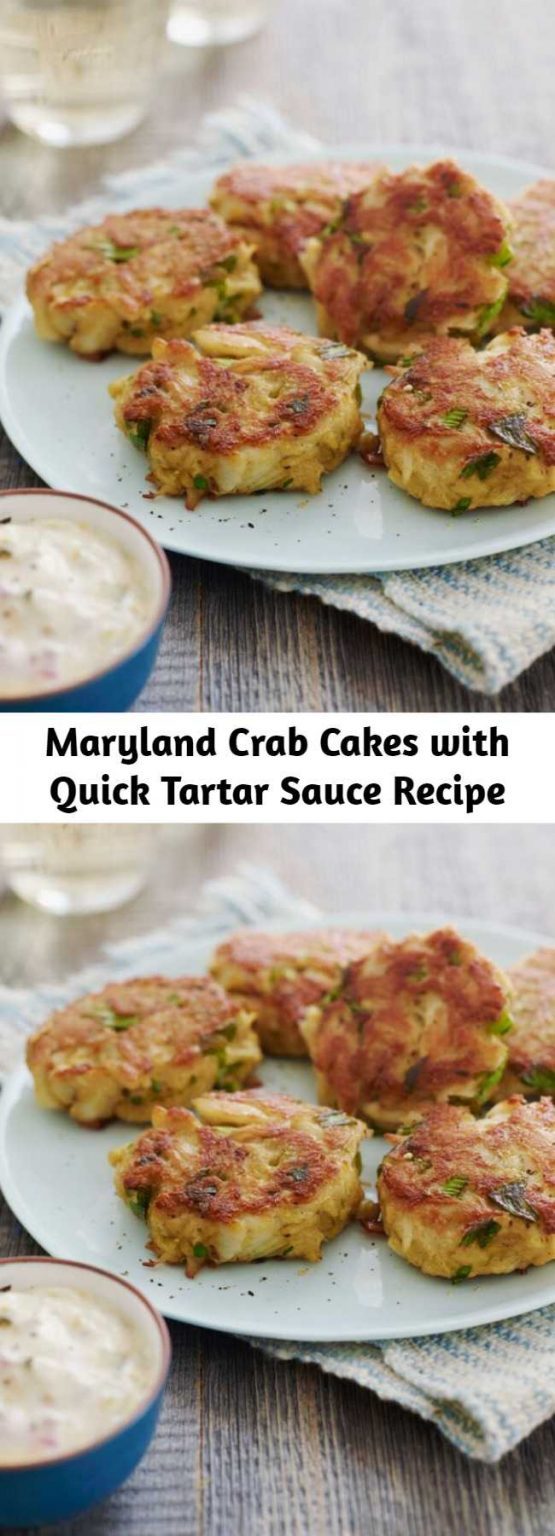 Maryland Crab Cakes with Quick Tartar Sauce Recipe 9am Chef