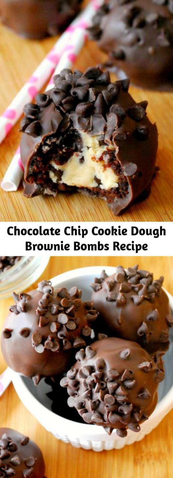 Chocolate Chip Cookie Dough Brownie Bombs Recipe 9am Chef