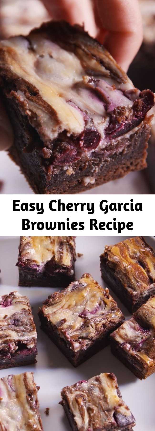 Easy Cherry Garcia Brownies Recipe - Looking for an easy brownie recipe? This Cherry Garcia Brownies Recipe is the best.