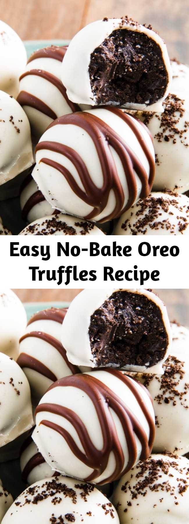 Easy No-Bake Oreo Truffles Recipe - When it comes to homemade desserts, it doesn't get much easier than Oreo truffles. You only need four ingredients, and they taste like chocolate cheesecake wrapped in even more chocolate, only you don't have to worry about water baths or preheating the oven.