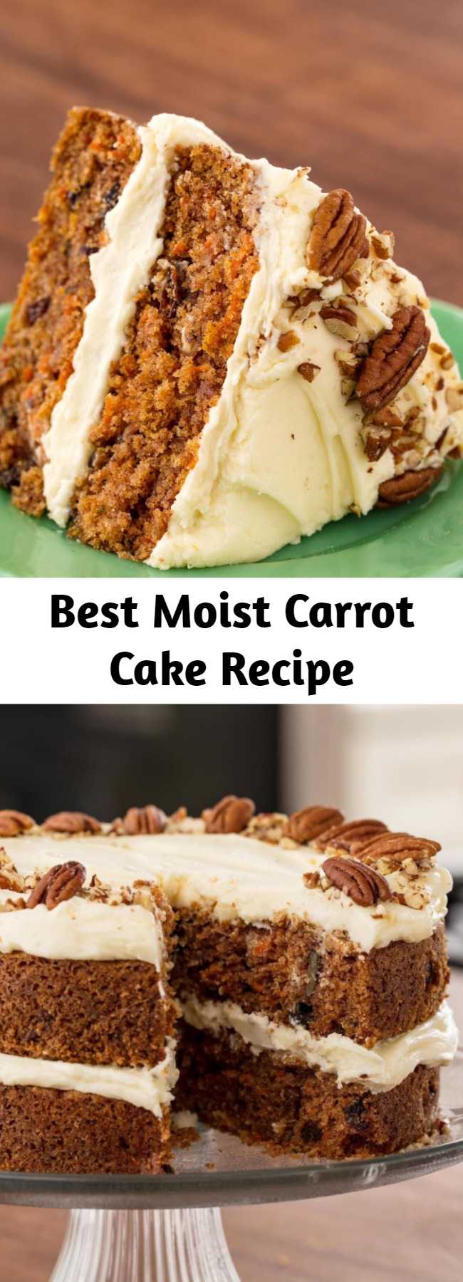 Best Moist Carrot Cake Recipe - This cake was inspired by a generations-old family recipe — you can't beat that. It will be the shining star among all your Easter Desserts this year.