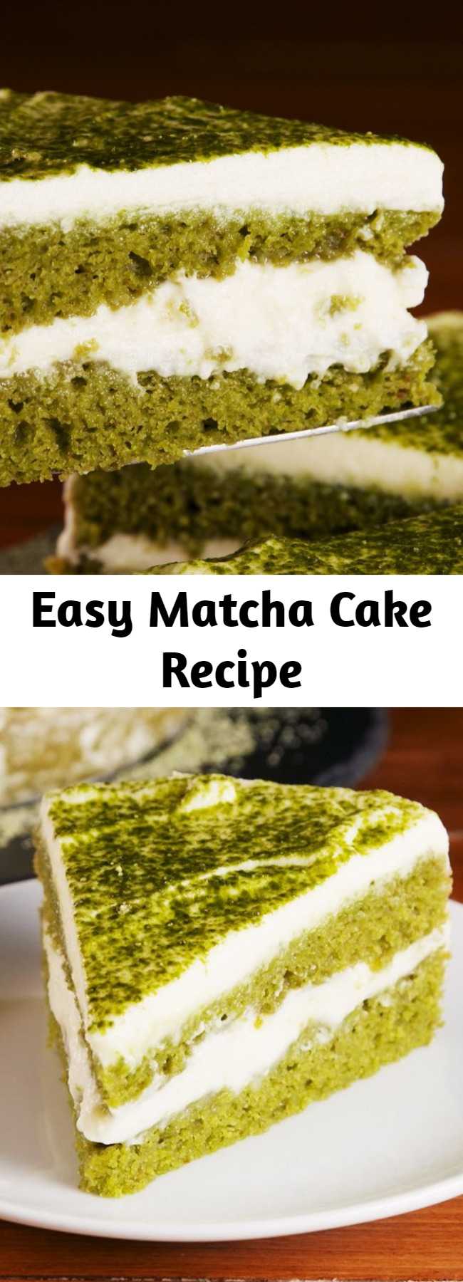 Easy Matcha Cake Recipe - Green Tea Lovers are going to be obsessed with how light this matcha cake and its accompanying frosting are. Here are our best tips when making this easy recipe!