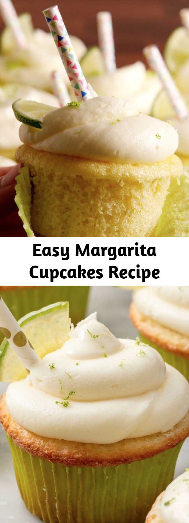 Easy Margarita Cupcakes Recipe - Check out this easy recipe for the best margarita cupcakes! Everything's better in cupcake form!