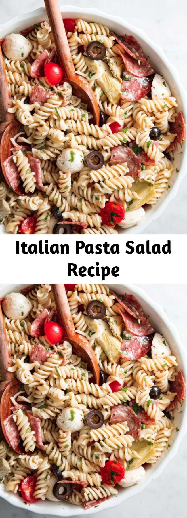 Italian Pasta Salad Recipe - This Italian Pasta Salad is the perfect dish to bring to your summer potluck.
