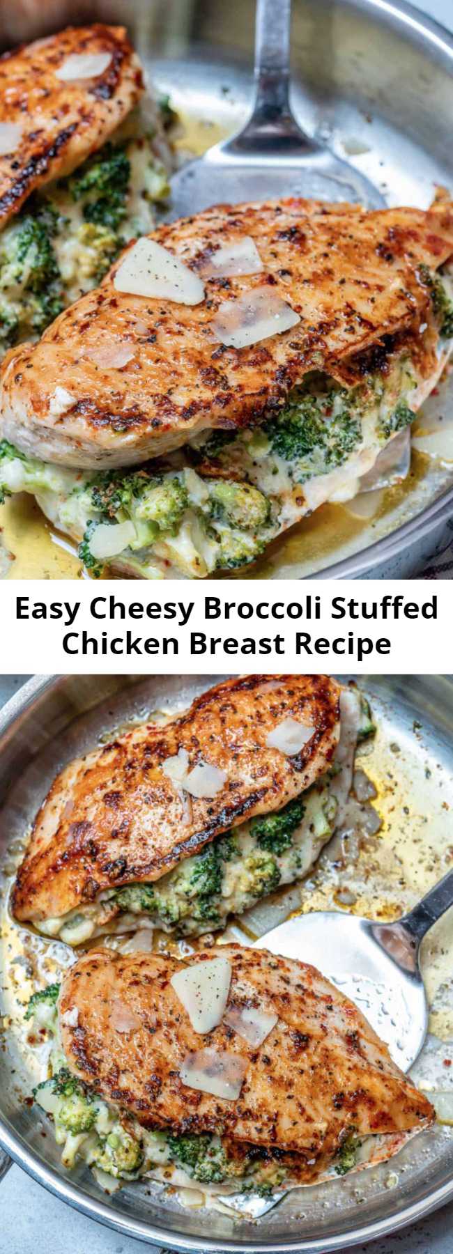 Easy Cheesy Broccoli Stuffed Chicken Breast Recipe - These stuffed chicken breasts are easy to make and delicious that’s loaded with a cheese and broccoli mixture for a perfect low carb and tasty meal. Chicken breast stuffed with a cheesy broccoli mixture, seared then baked to perfection.