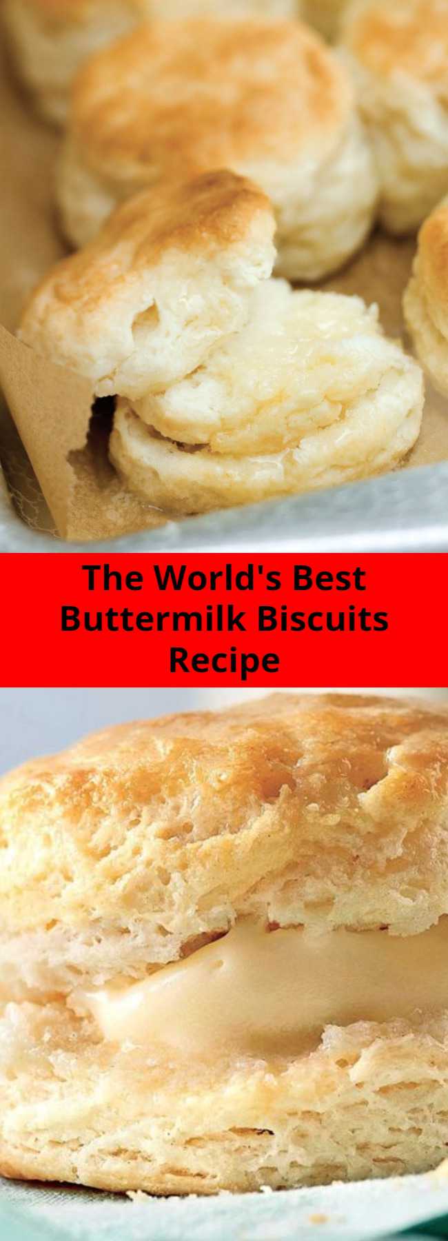 The World's Best Buttermilk Biscuits Recipe - This no-fail biscuit recipe will make you look like a pro, even if this is your first attempt at biscuit-making. And if you’re looking for something a little beyond a basic biscuit, try one of our delicious variations. However you make them, you’ll be rewarded with layer upon buttery layer of biscuit perfection. #buttermilkbiscuits