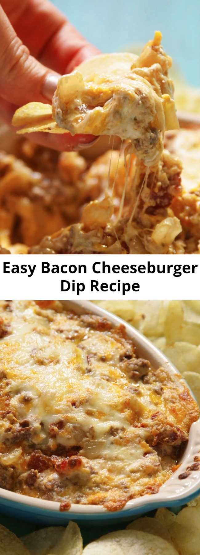 Easy Bacon Cheeseburger Dip Recipe – 9am Chef