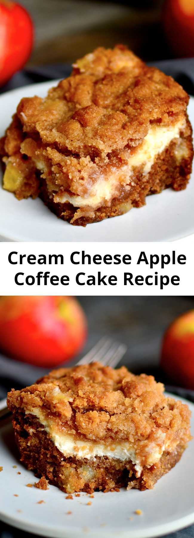 Cream Cheese Apple Coffee Cake Recipe - What a beautiful dessert. I love using the apples of the season.