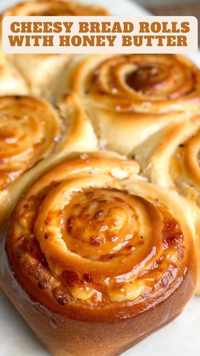 Cheesy Bread Rolls With Honey Butter (Cinnamon Roll Style) 9am Chef