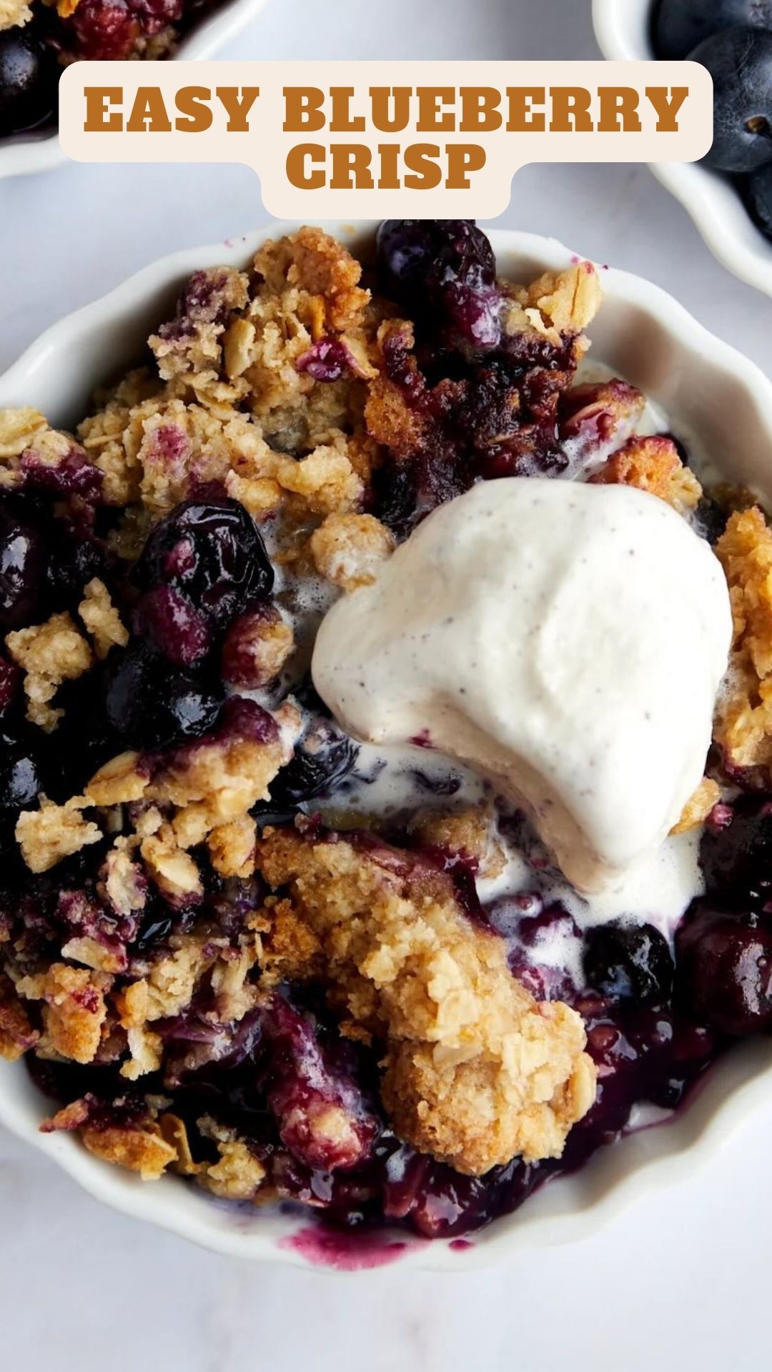 Easy Blueberry Crisp – 9am Chef