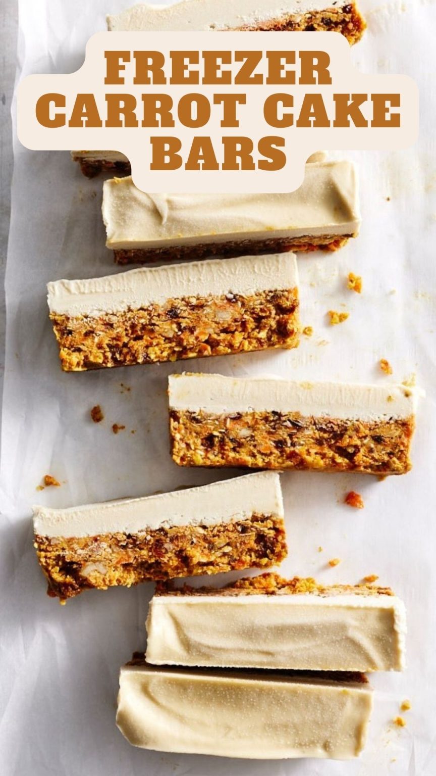 Freezer Carrot Cake Bars 9am Chef