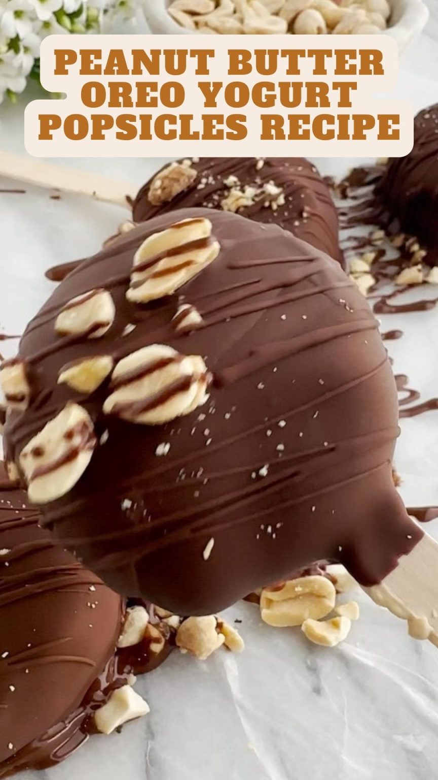 Peanut Butter Oreo Yogurt Popsicles Recipe 9am Chef