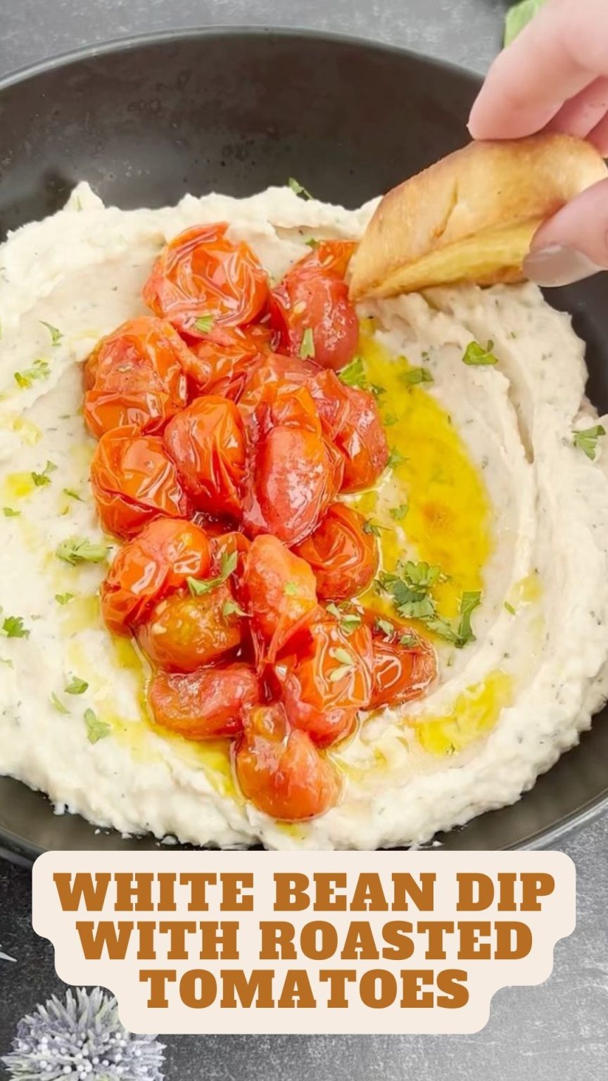 White Bean Dip with Roasted Tomatoes 9am Chef