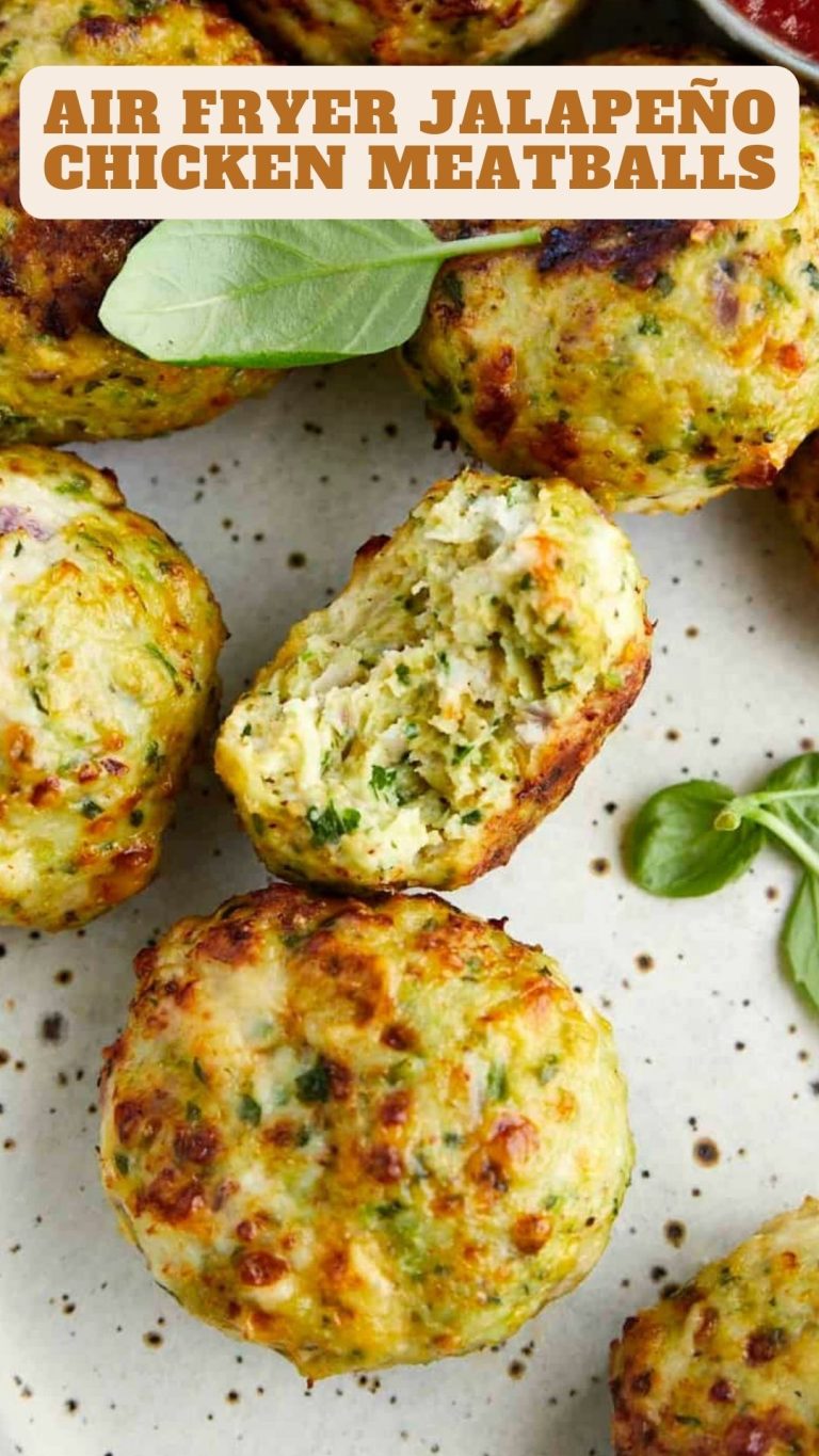 Air Fryer Jalapeño Chicken Meatballs 9am Chef