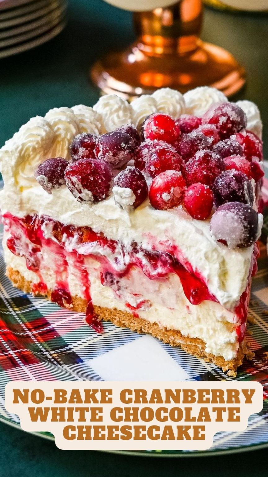 No-Bake Cranberry White Chocolate Cheesecake – 9am Chef