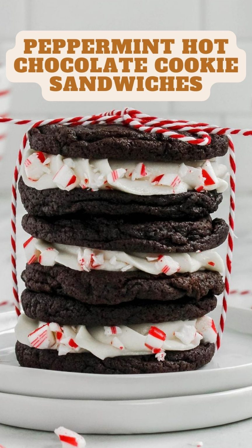 Peppermint Hot Chocolate Cookie Sandwiches 9am Chef