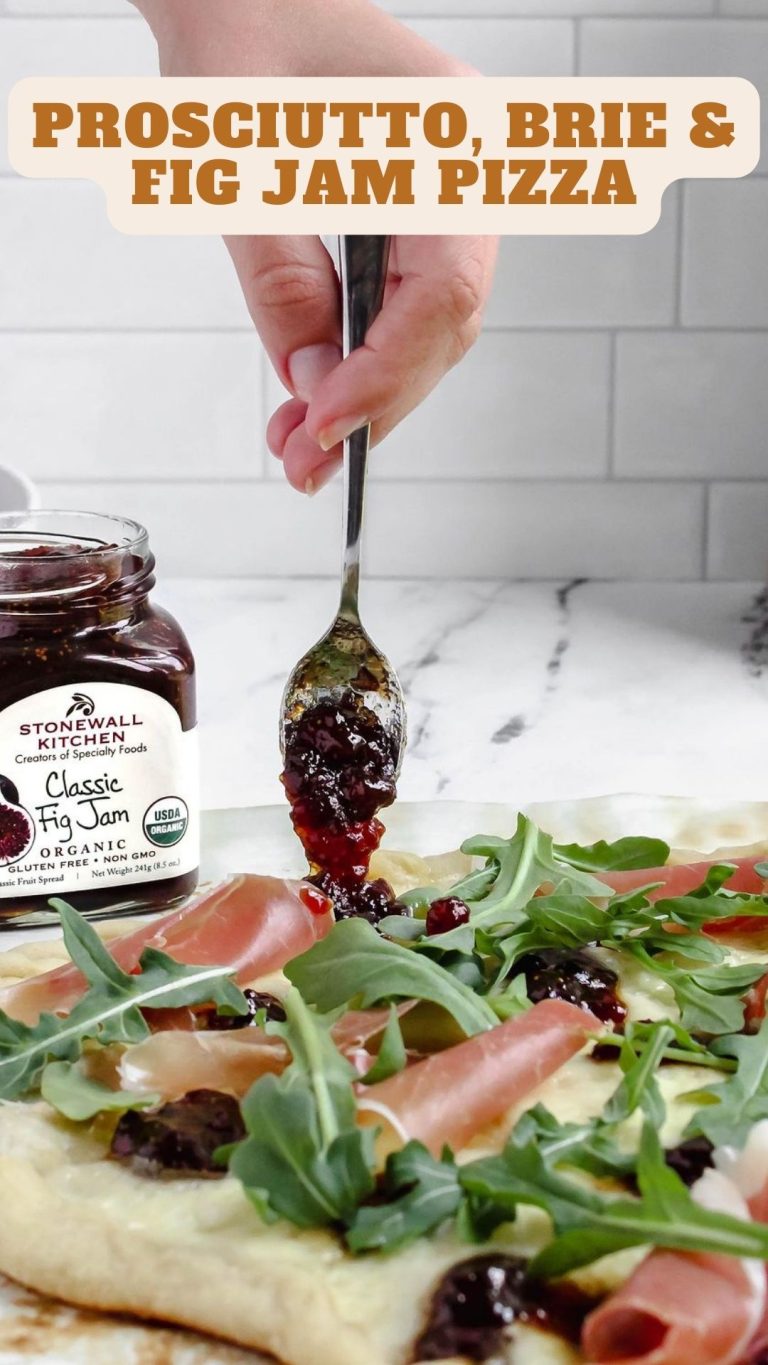 Prosciutto, Brie & Fig Jam Pizza 9am Chef