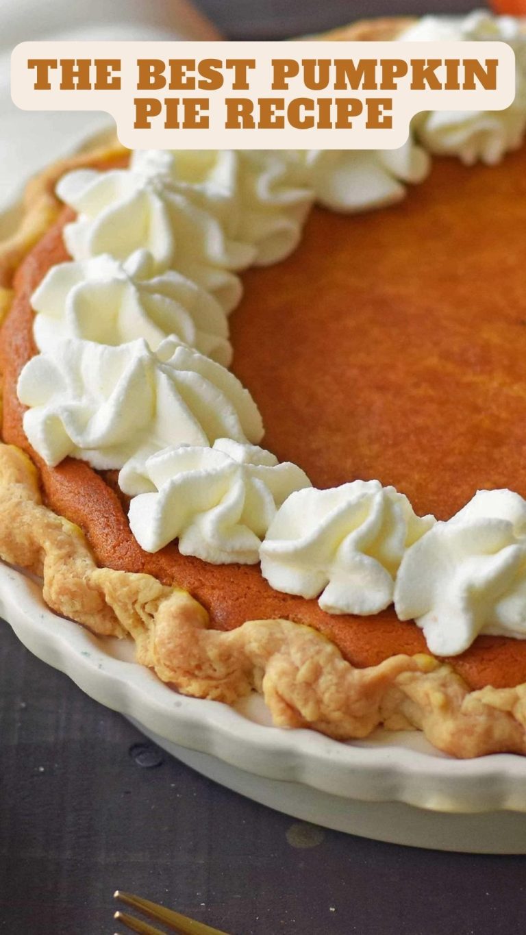 The Best Pumpkin Pie Recipe 9am Chef
