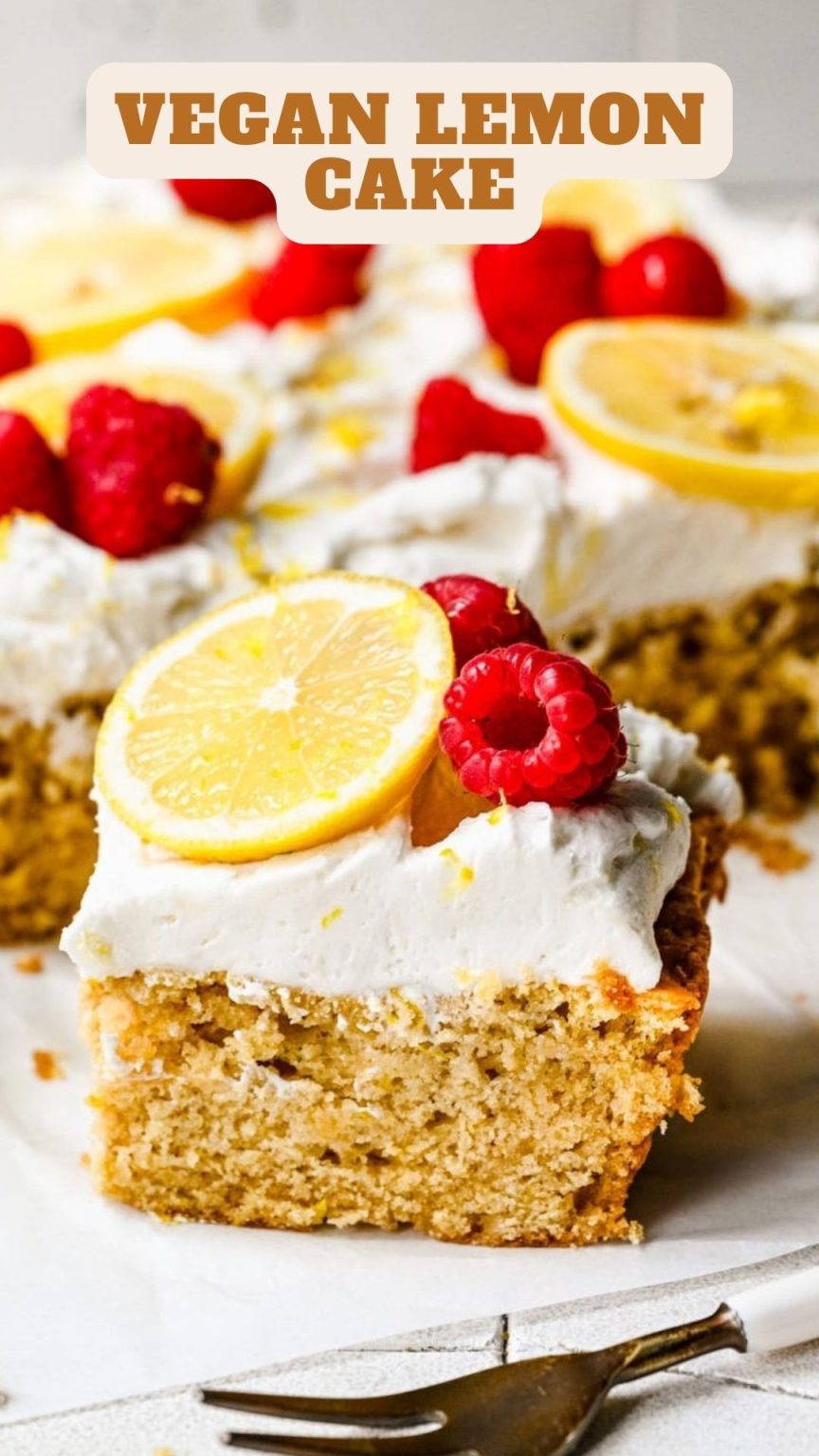 Vegan Lemon Cake – 9am Chef