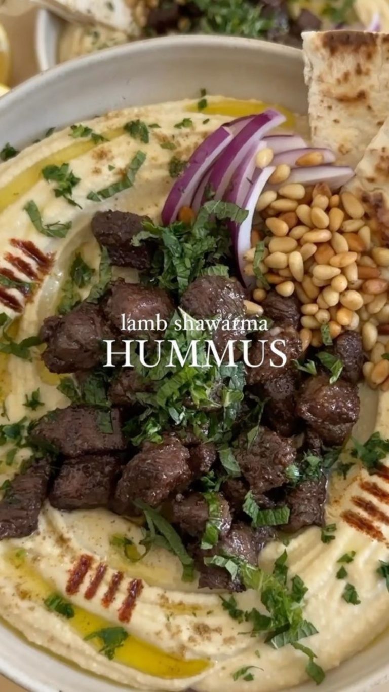 Creamy Hummus with Lamb Shawarma - 9am Chef